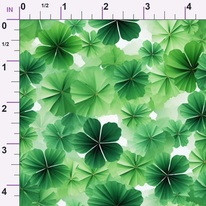 Shamrock Shimmer Pattern 10 Minky Fabric