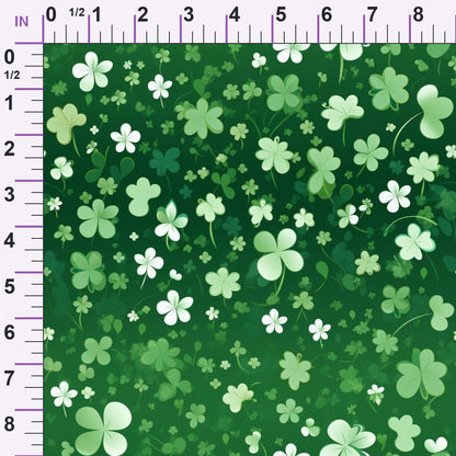 Shamrock Shimmer Pattern 11 Minky Fabric