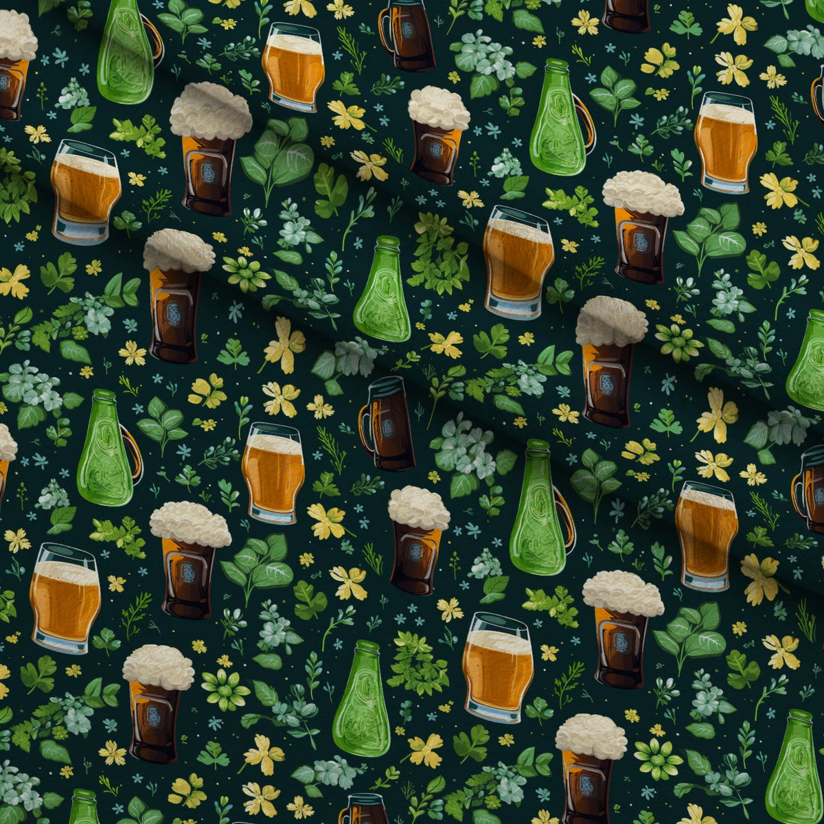 Shamrock Shimmer Pattern 12 Minky Fabric