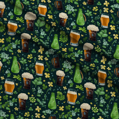 Shamrock Shimmer Pattern 12 Minky Fabric
