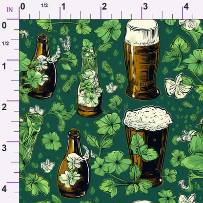 Shamrock Shimmer Pattern 14 Minky Fabric
