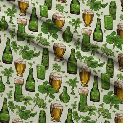 Shamrock Shimmer Pattern 15 Minky Fabric