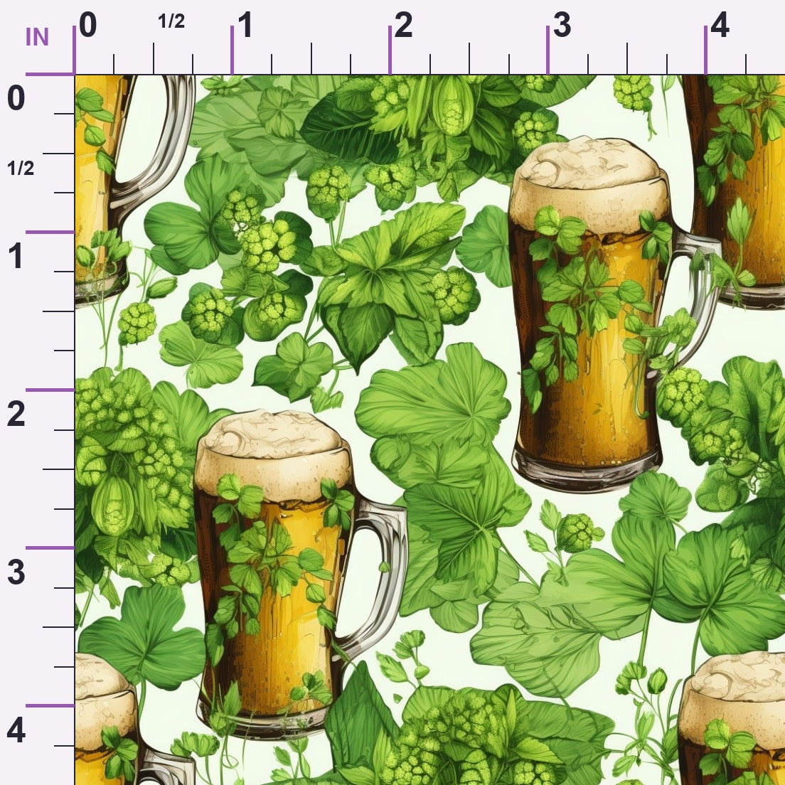 Shamrock Shimmer Pattern 16 Minky Fabric