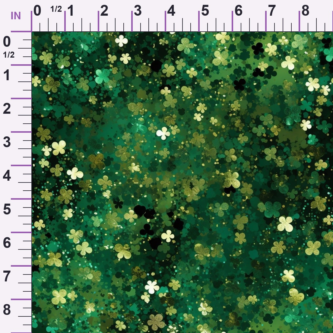 Shamrock Shimmer Pattern 18 Minky Fabric