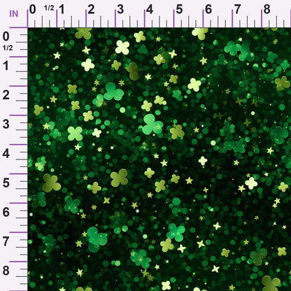 Shamrock Shimmer Pattern 20 Minky Fabric