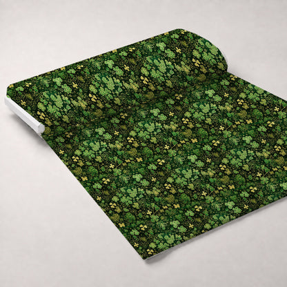 Shamrock Shimmer Pattern 24 Minky Fabric