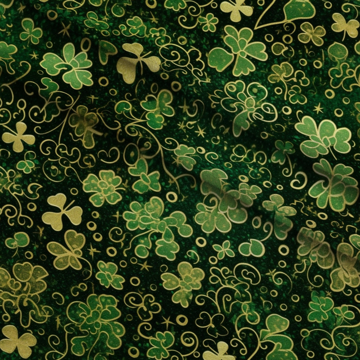 Shamrock Shimmer Pattern 24 Minky Fabric