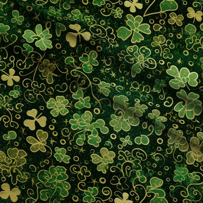 Shamrock Shimmer Pattern 24 Minky Fabric