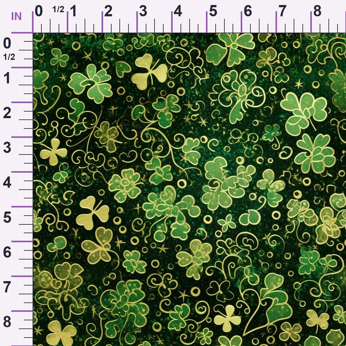 Shamrock Shimmer Pattern 24 Minky Fabric