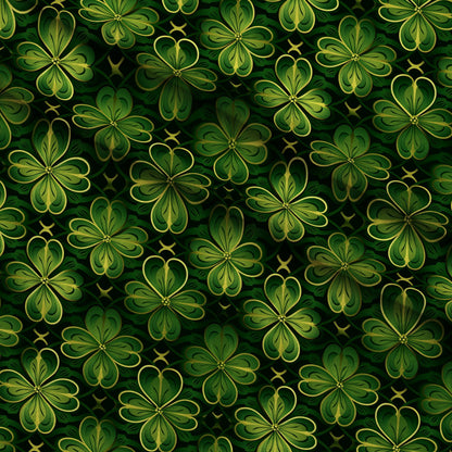Shamrock Shimmer Pattern 3 Minky Fabric
