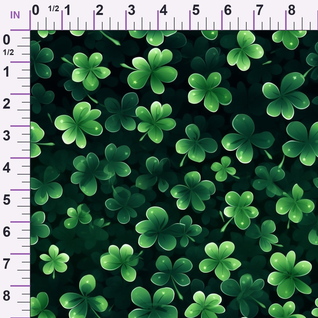 Shamrock Shimmer Pattern 5 Minky Fabric