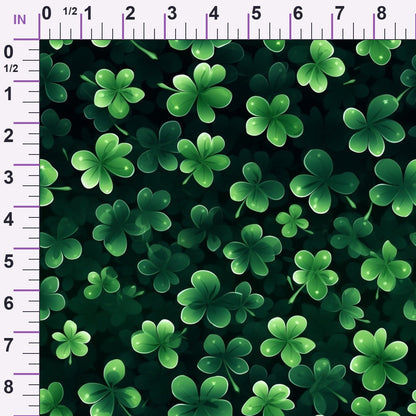 Shamrock Shimmer Pattern 5 Minky Fabric