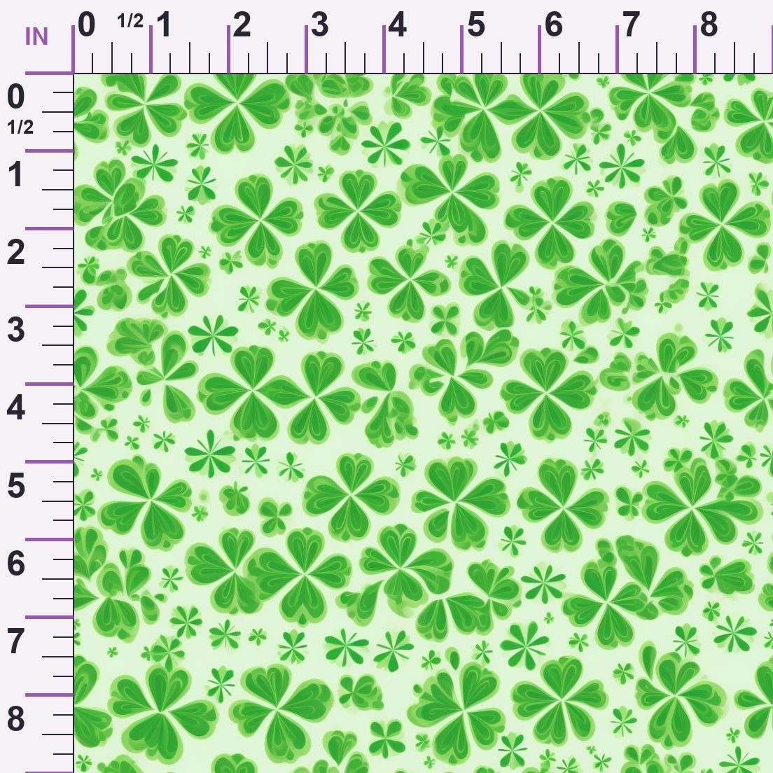 Shamrock Shimmer Pattern 7 Minky Fabric