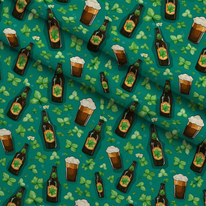 Shamrock Shimmer Pattern 8 Minky Fabric