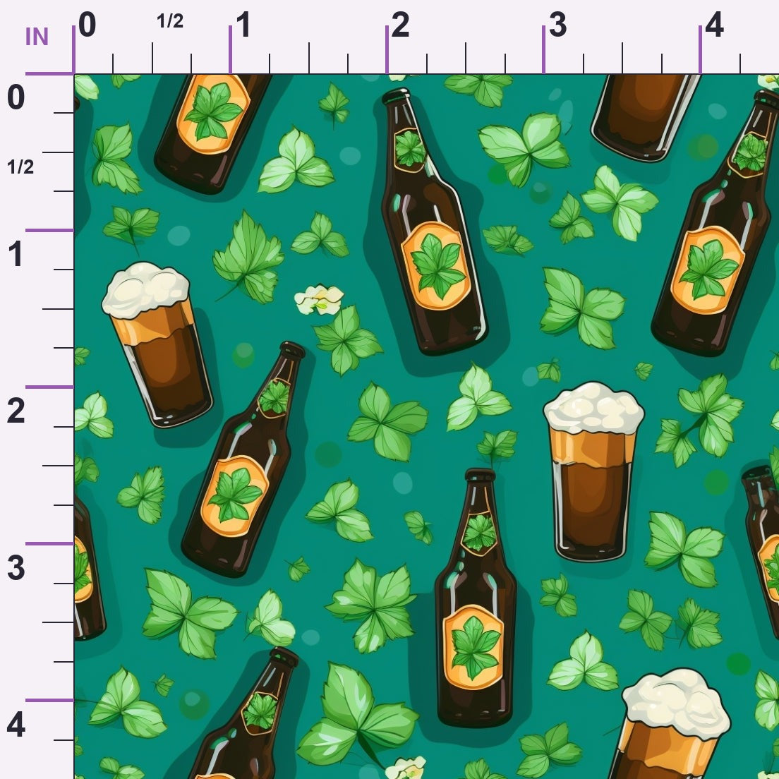 Shamrock Shimmer Pattern 8 Minky Fabric