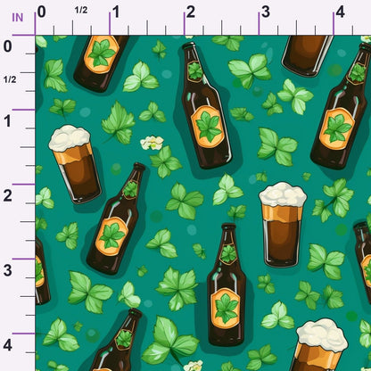 Shamrock Shimmer Pattern 8 Minky Fabric