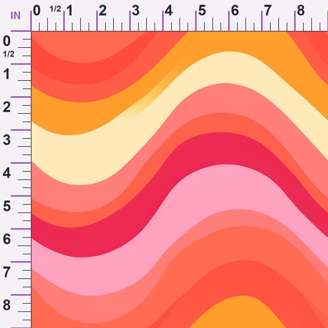 Sherbet Sunset Pattern 7 Minky Fabric