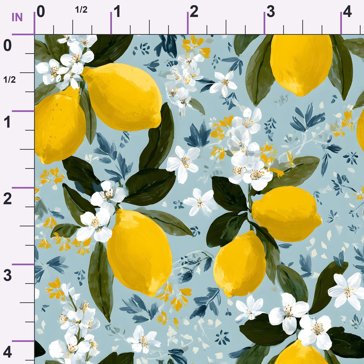 Sicilian Citrus Grove Pattern 10 Minky Fabric