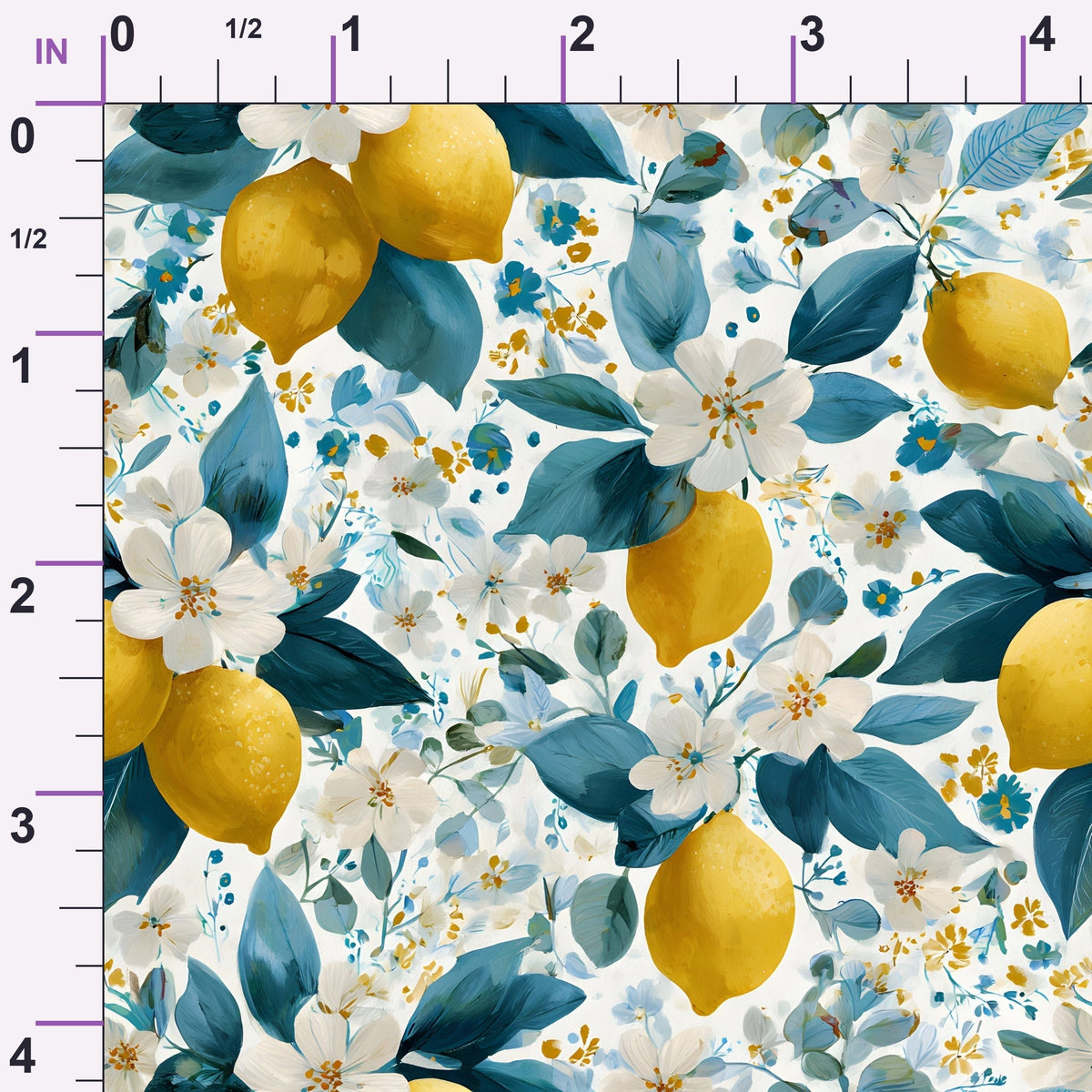Sicilian Citrus Grove Pattern 12 Minky Fabric