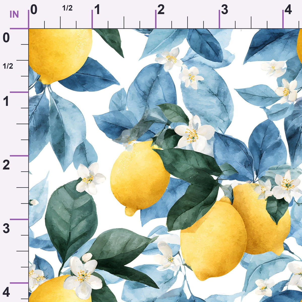 Sicilian Citrus Grove Pattern 13 Minky Fabric