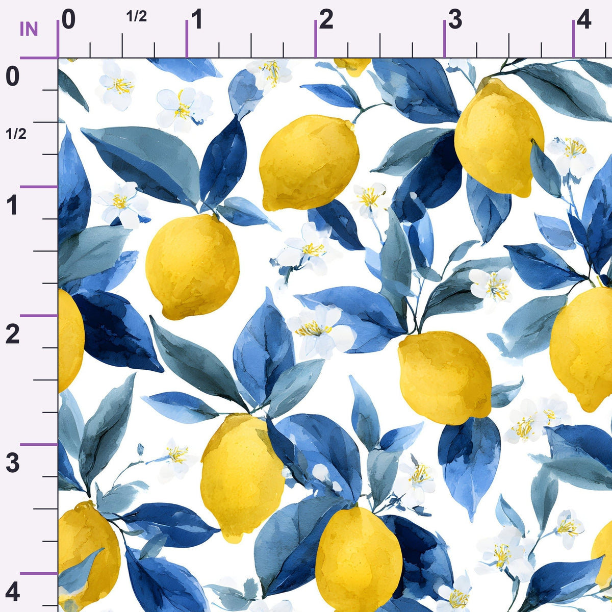 Sicilian Citrus Grove Pattern 14 Minky Fabric