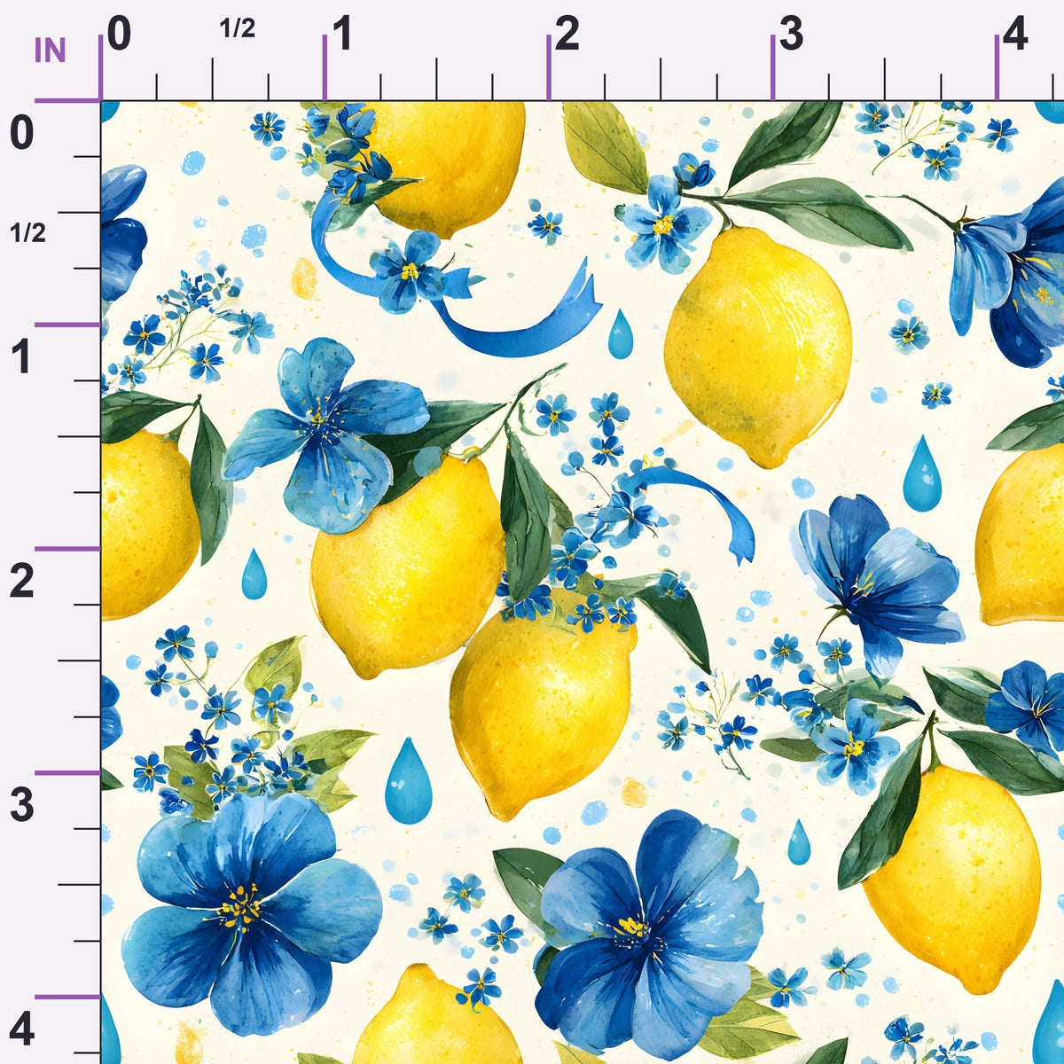 Sicilian Citrus Grove Pattern 2 Minky Fabric