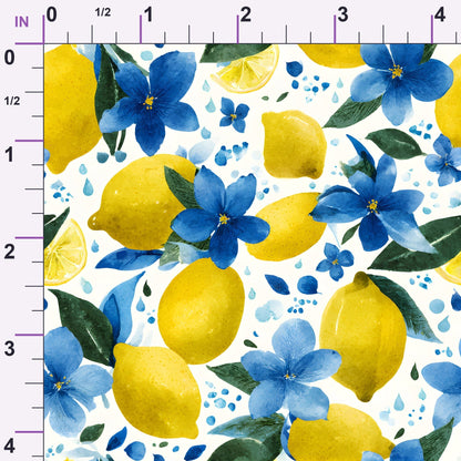 Sicilian Citrus Grove Pattern 3 Minky Fabric