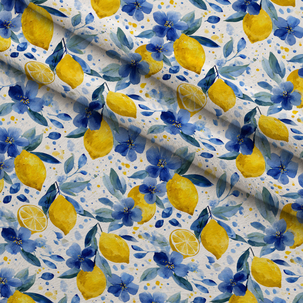 Sicilian Citrus Grove Pattern 4 Minky Fabric