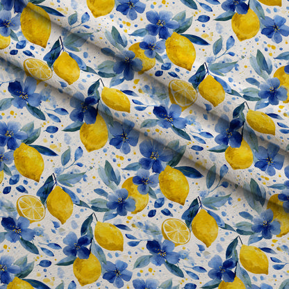 Sicilian Citrus Grove Pattern 4 Minky Fabric