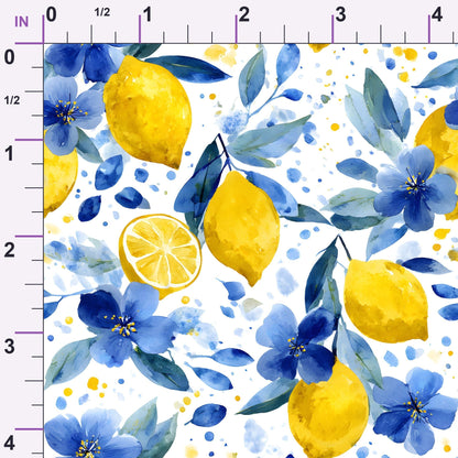 Sicilian Citrus Grove Pattern 4 Minky Fabric