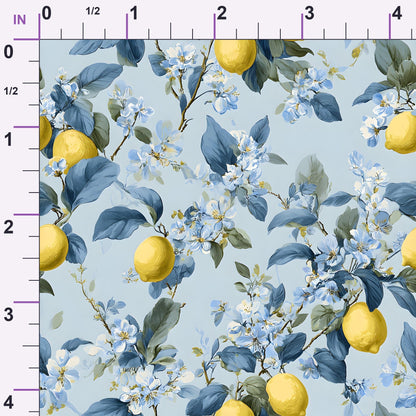 Sicilian Citrus Grove Pattern 6 Minky Fabric
