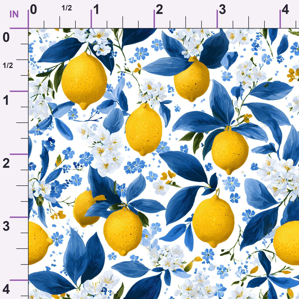 Sicilian Citrus Grove Pattern 7 Minky Fabric