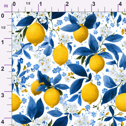 Sicilian Citrus Grove Pattern 7 Minky Fabric