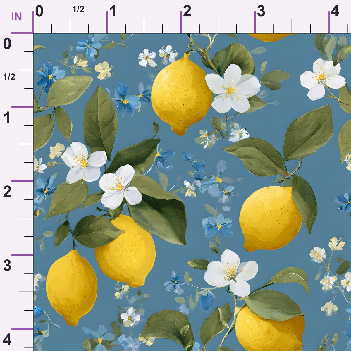 Sicilian Citrus Grove Pattern 8 Minky Fabric