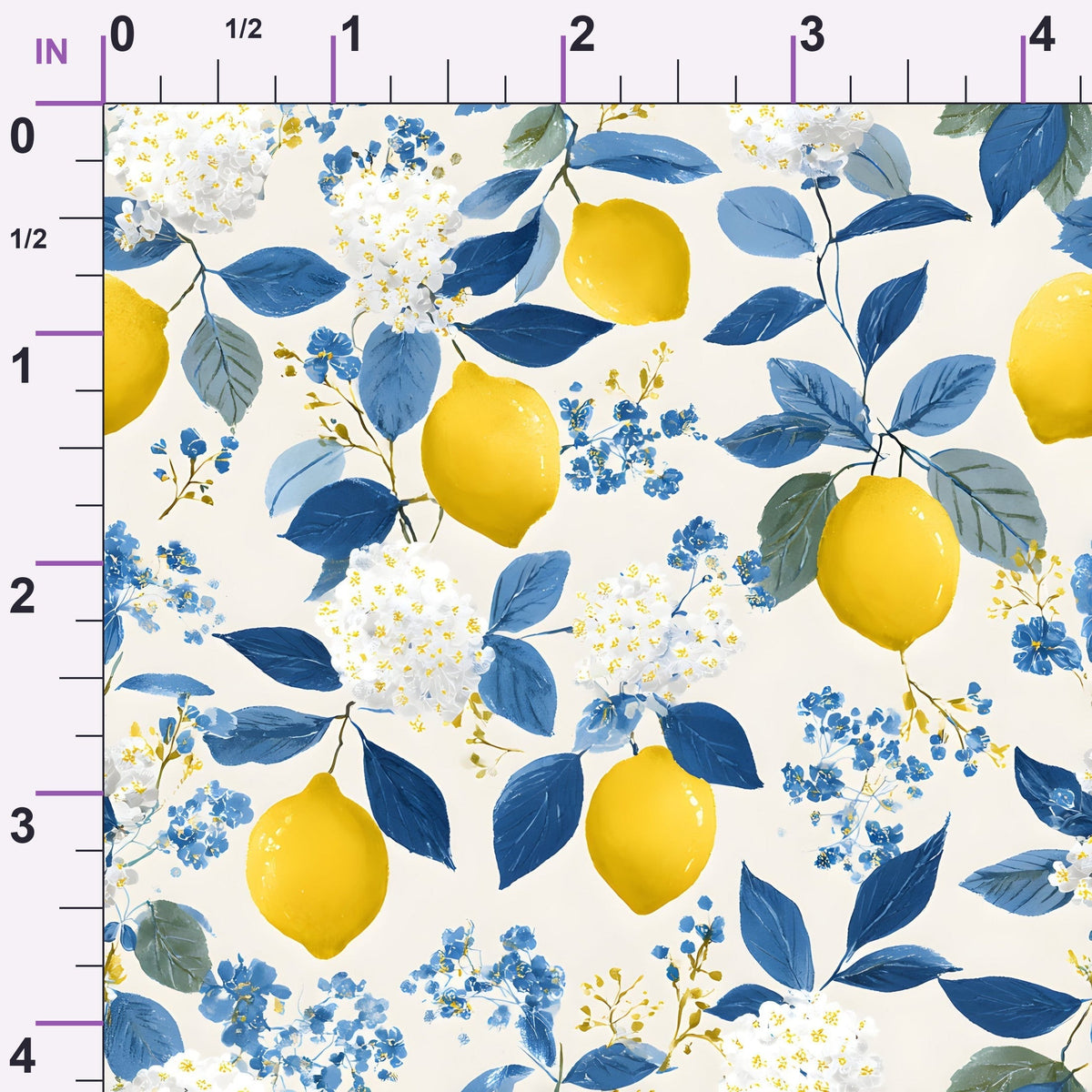 Sicilian Citrus Grove Pattern 9 Minky Fabric