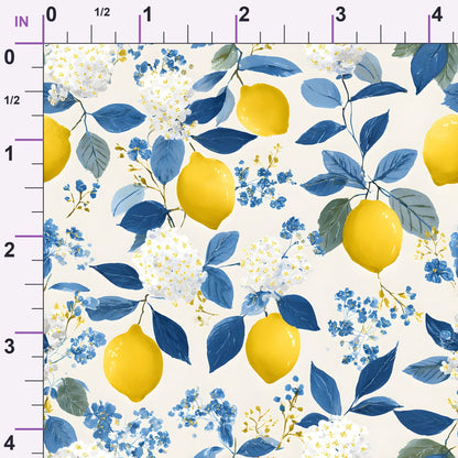 Sicilian Citrus Grove Pattern 9 Minky Fabric