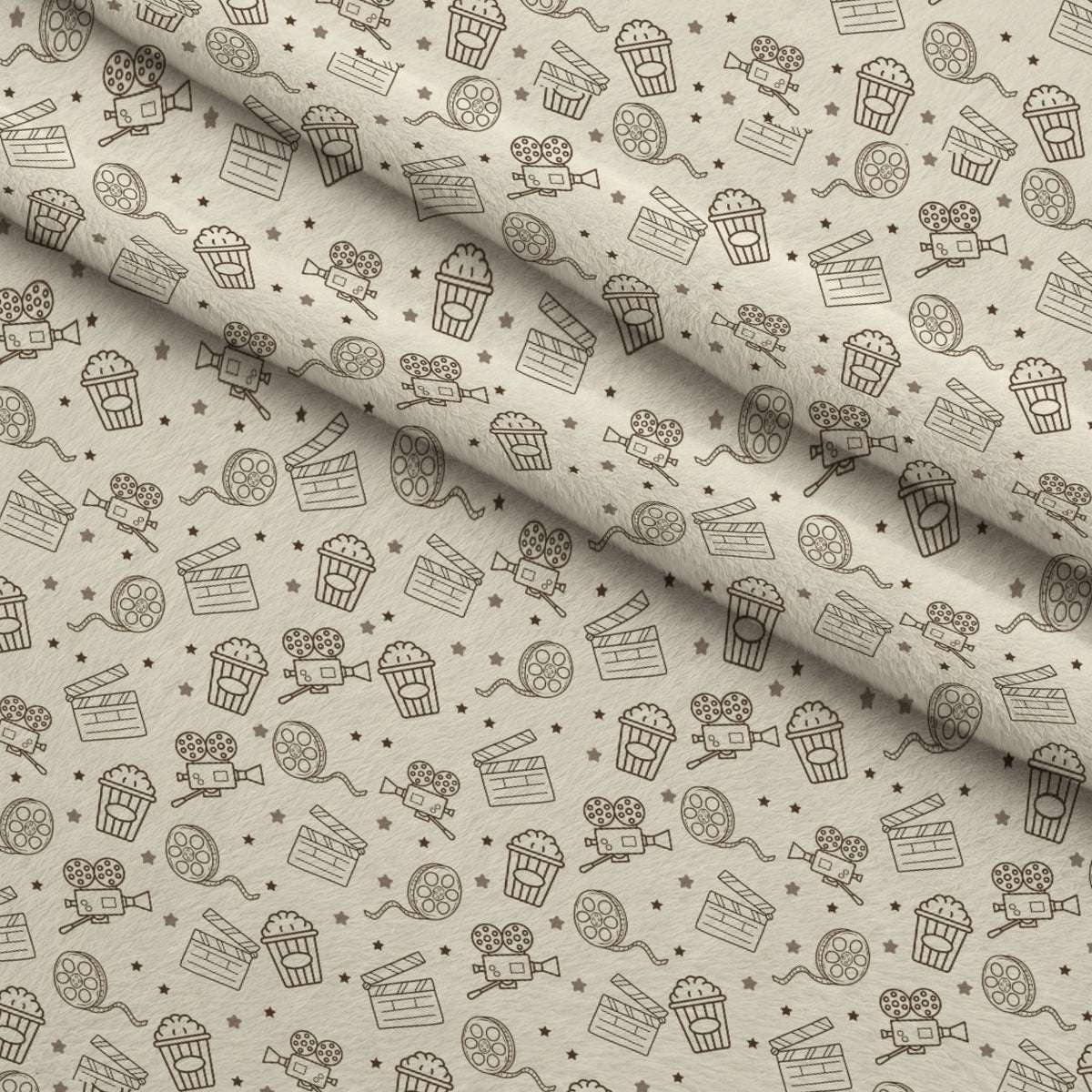 Silver Screen Pattern 1 Minky Fabric