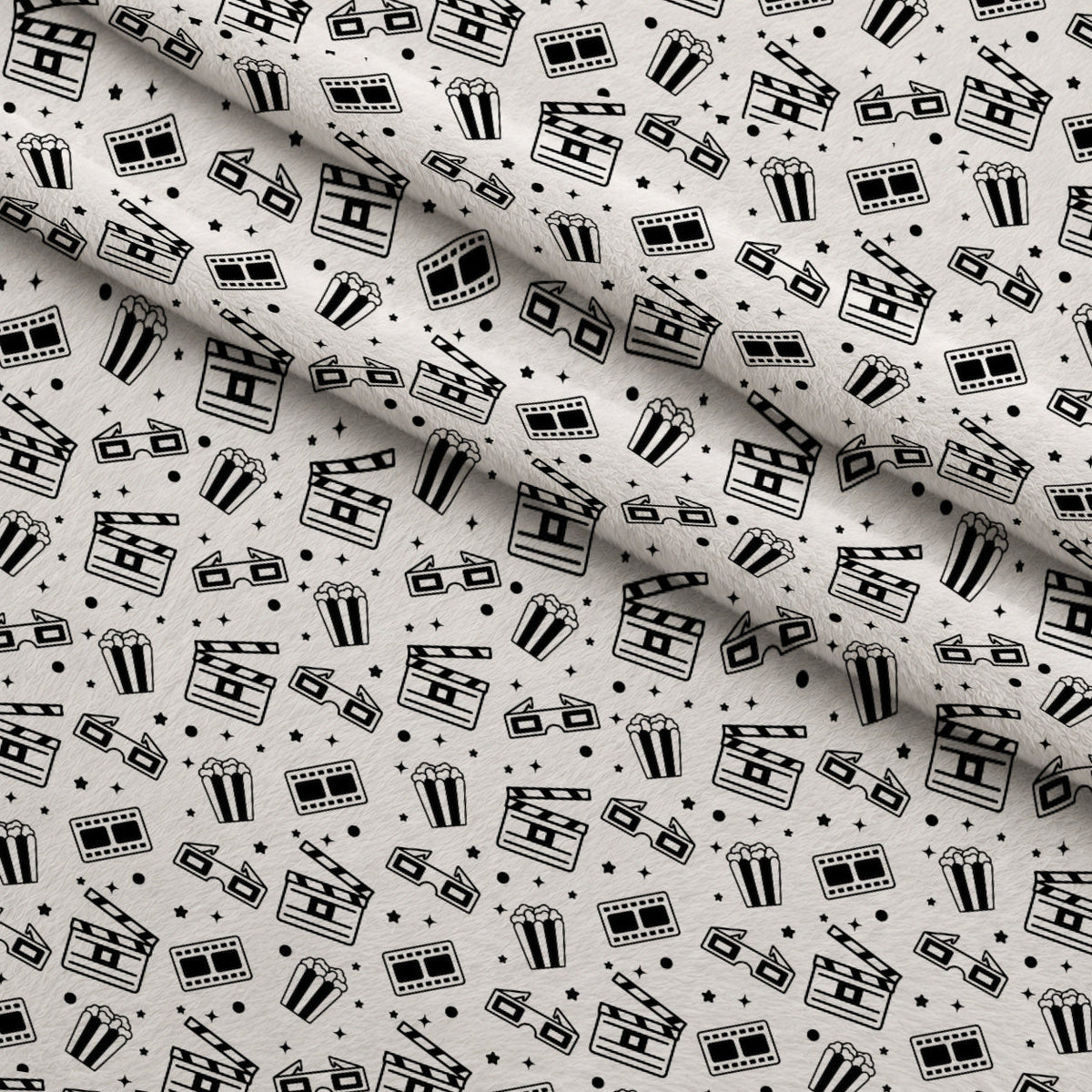 Silver Screen Pattern 6 Minky Fabric