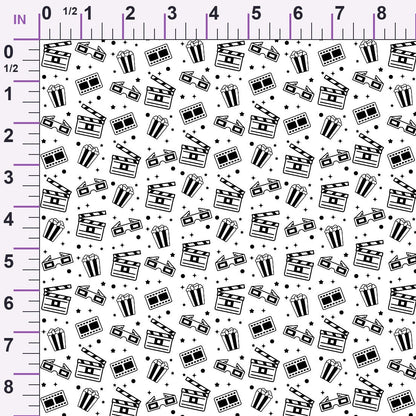 Silver Screen Pattern 6 Minky Fabric
