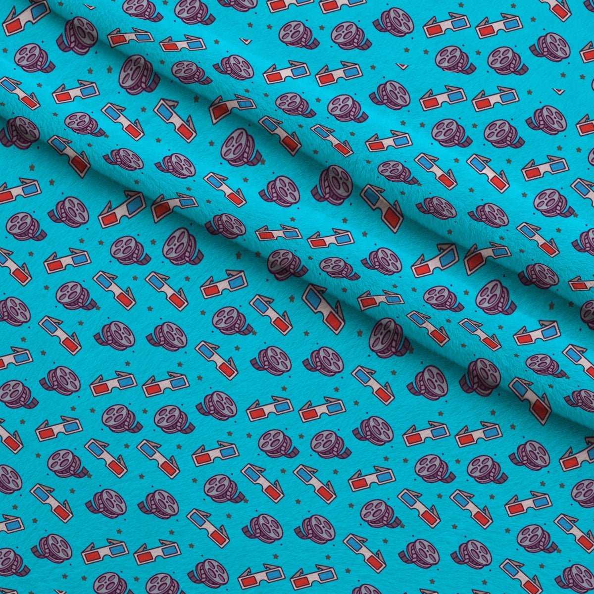 Silver Screen Pattern 8 Minky Fabric