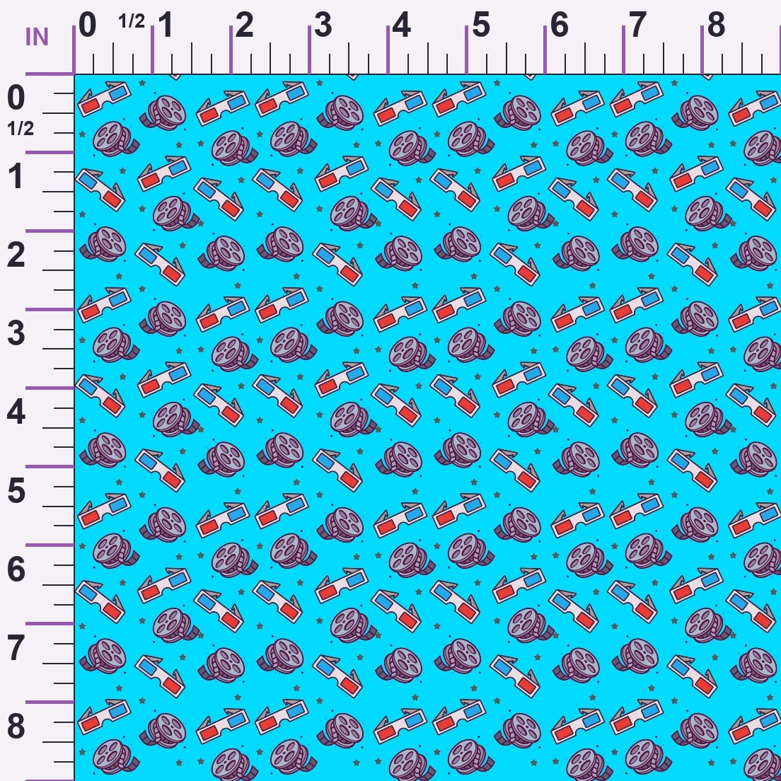 Silver Screen Pattern 8 Minky Fabric
