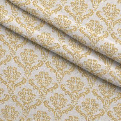 Simple Damask Gold Minky Fabric