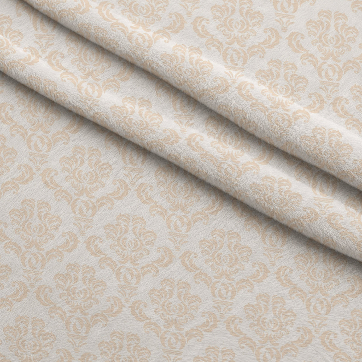Simple Damask Orange Minky Fabric