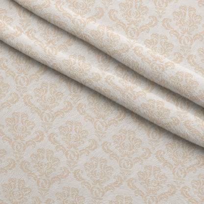 Simple Damask Orange Minky Fabric