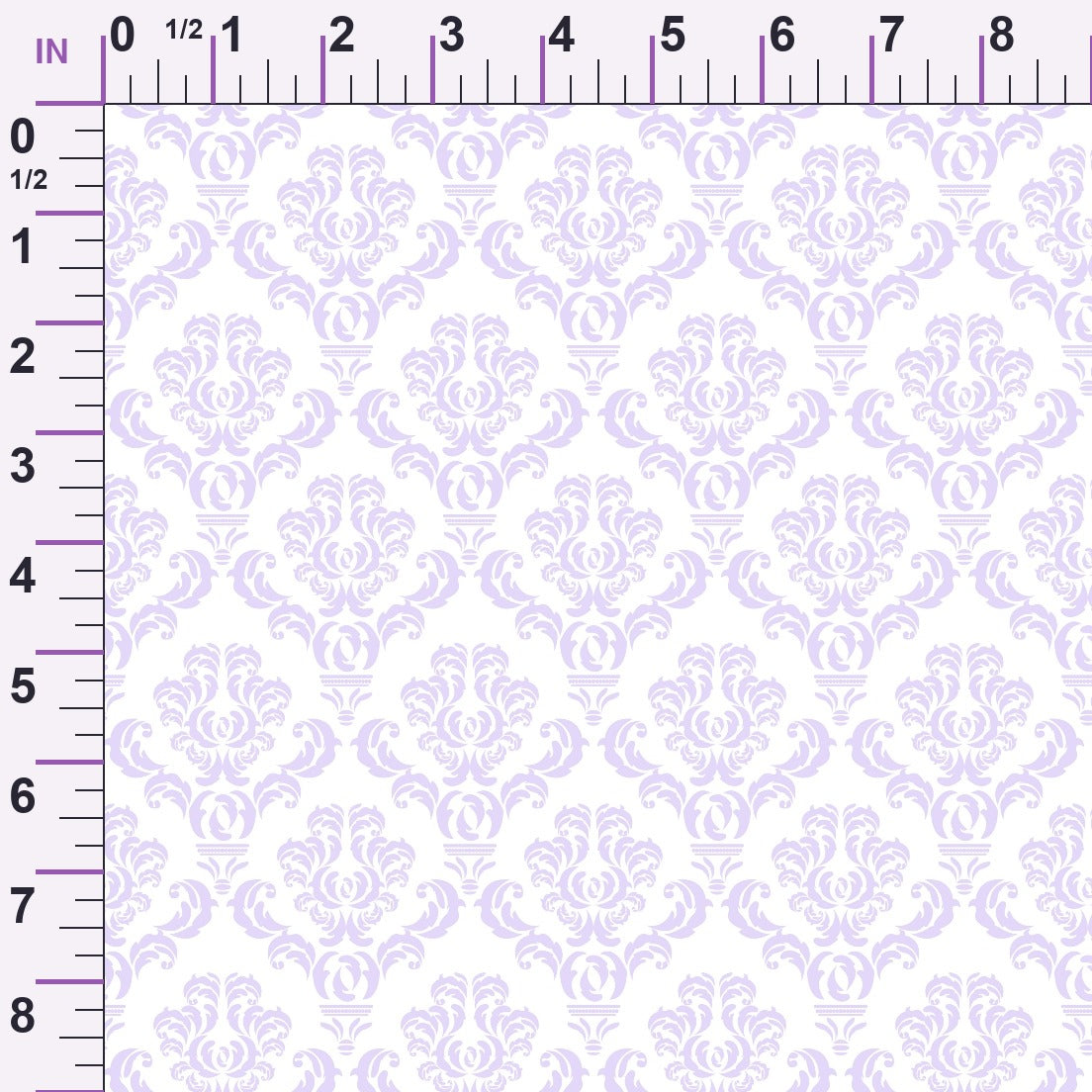 Simple Damask Purple Minky Fabric