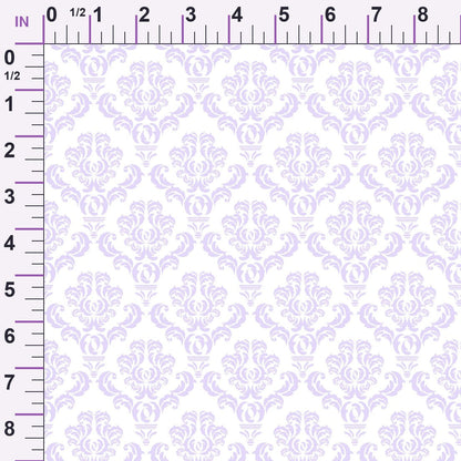 Simple Damask Purple Minky Fabric