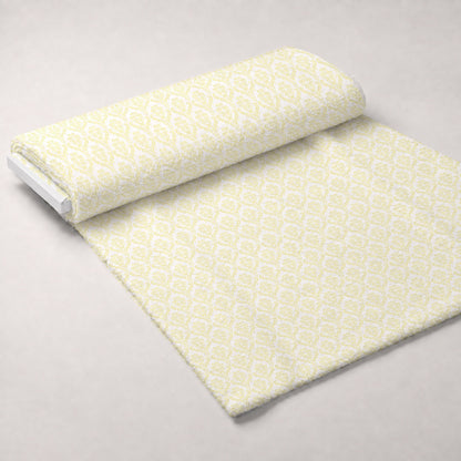 Simple Damask Yellow Minky Fabric