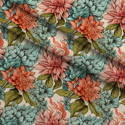 Sketchbook Garden Pattern 12 Minky Fabric