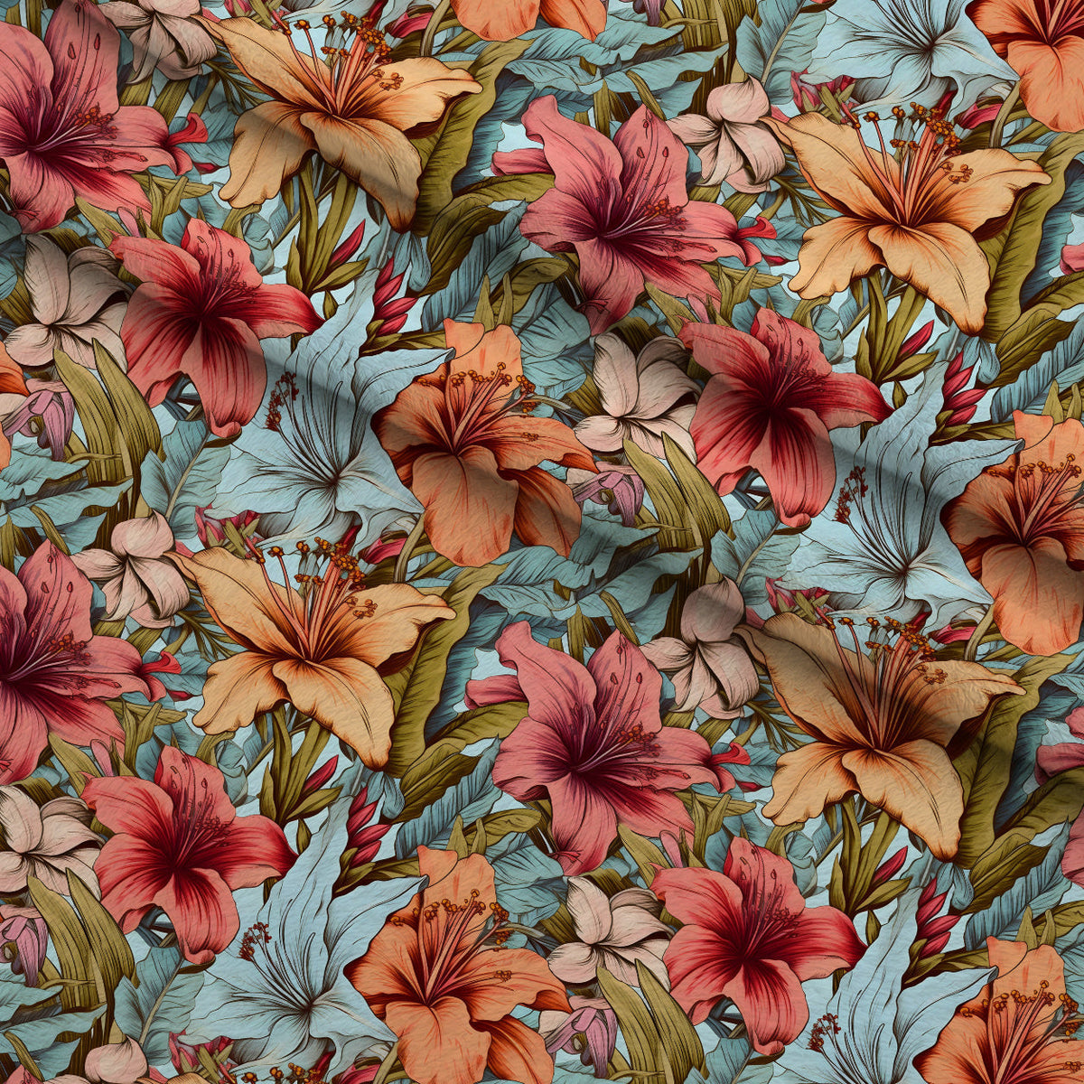 Sketchbook Garden Pattern 13 Minky Fabric