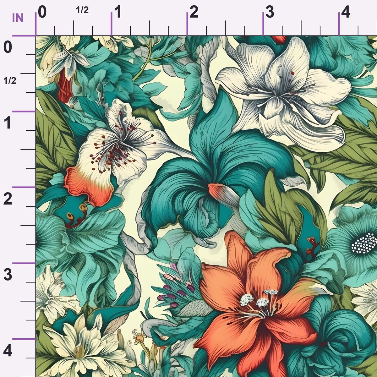 Sketchbook Garden Pattern 15 Minky Fabric